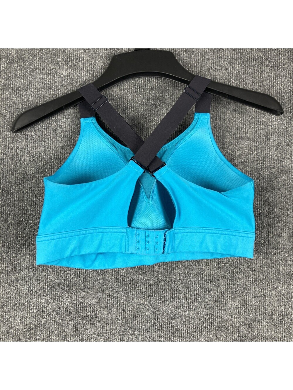 Under Armour Size 34D Adjustable Padded Athletic Gym Running Teal Sports Bra EUC - Picture 9 of 9